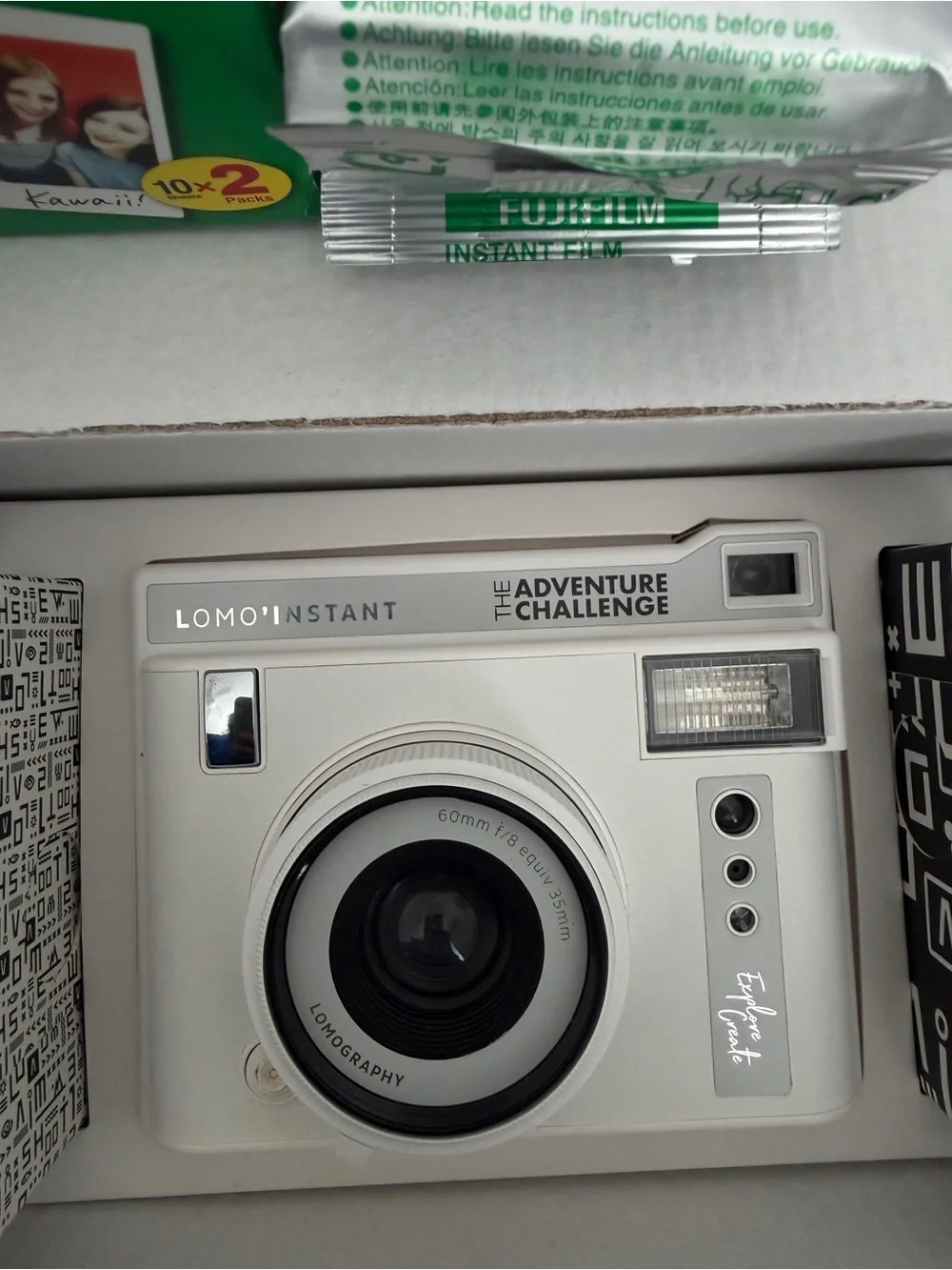 Fujifilm Instax Mini Film Pack with White Instant Camera